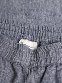 Posey Wide Linen Pants - Vintage Indigo -Knowledge Cotton Apparel Store POSEY wide mid rise linen pants GOTS Vegan Pants 2070066 1226 Vintage Indigo 1