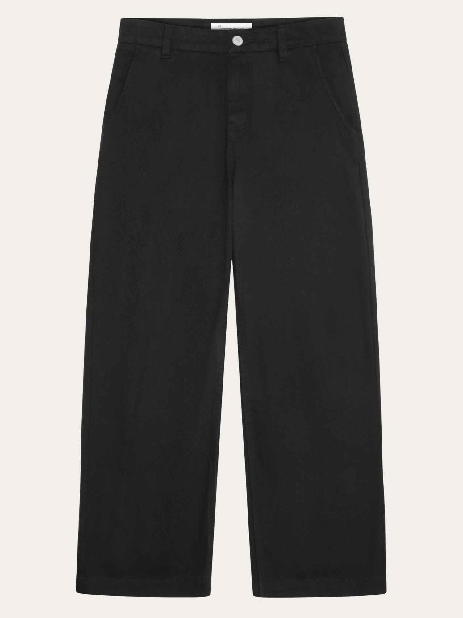 POSEY Wide Mid-rise Twill Pant - GOTS/Vegan - Black Jet 3 POSEY Wide Mid-rise Twill Pant - GOTS/Vegan - Black Jet