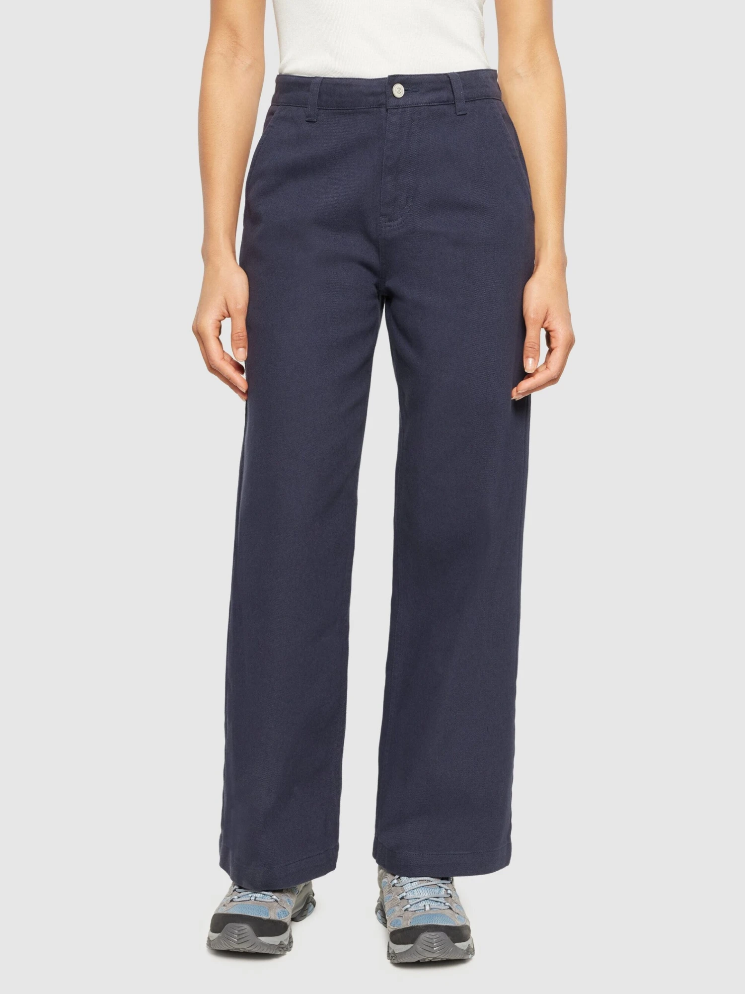 POSEY Wide Mid-rise Twill Pant - GOTS/Vegan - Night Sky 4 POSEY Wide Mid-rise Twill Pant - GOTS/Vegan - Night Sky - Image 2