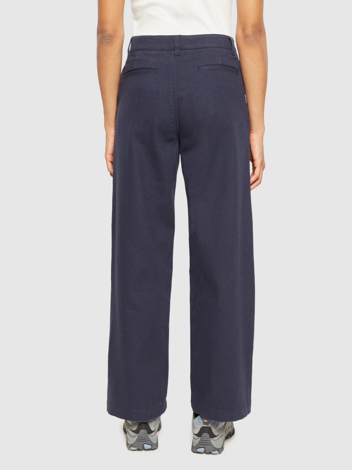 POSEY Wide Mid-rise Twill Pant - GOTS/Vegan - Night Sky 5 POSEY Wide Mid-rise Twill Pant - GOTS/Vegan - Night Sky - Image 3
