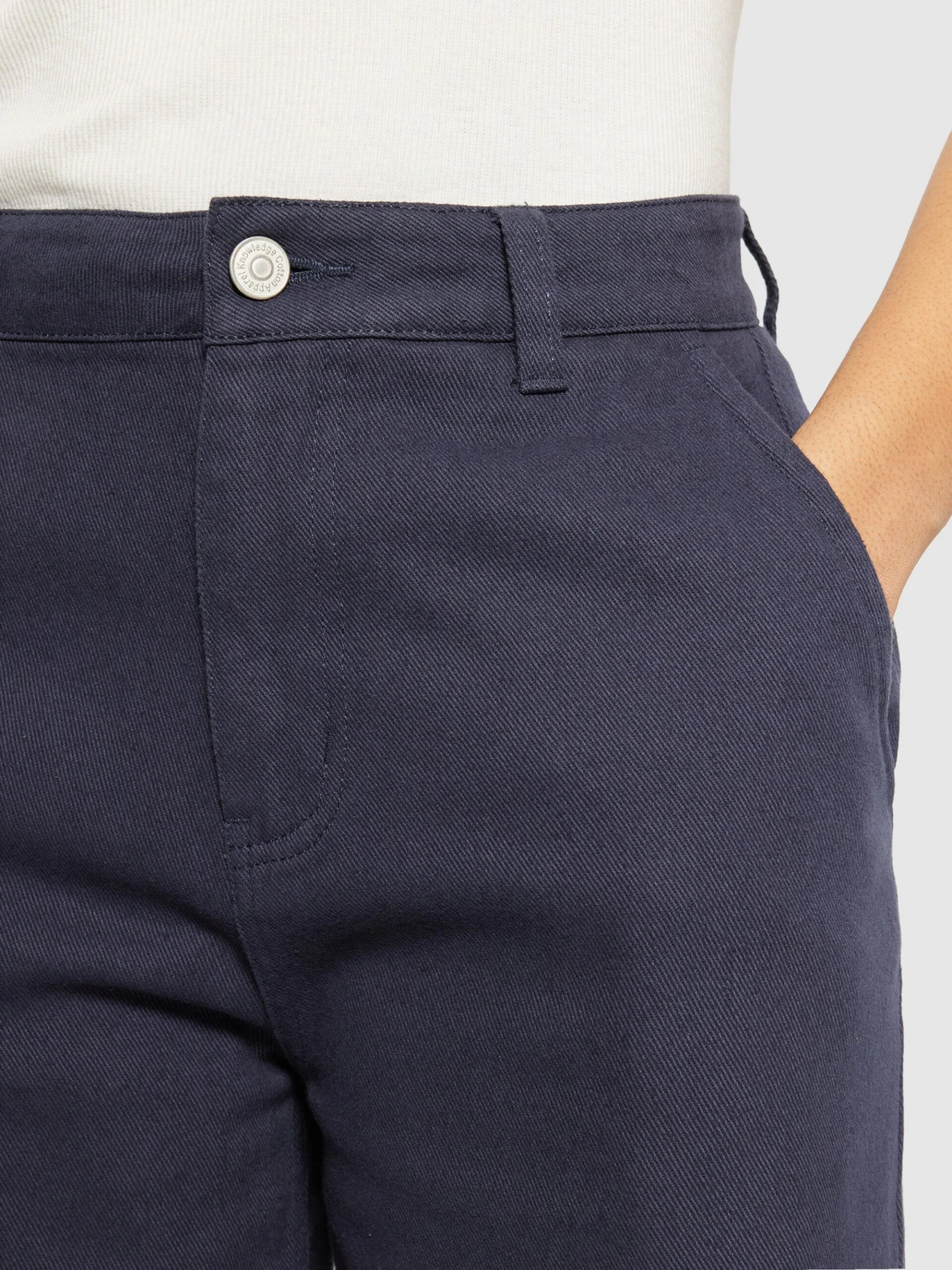 POSEY Wide Mid-rise Twill Pant - GOTS/Vegan - Night Sky 7 POSEY Wide Mid-rise Twill Pant - GOTS/Vegan - Night Sky - Image 5