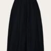 Poplin Pleated Mid-length Skirt - Black Jet 1 Poplin Pleated Mid-length Skirt - Black Jet -Knowledge Cotton Apparel Store Poplin pleated mid length skirt Skirts 2040015 1300 Black Jet
