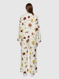 Pyjama Set - GOTS/Vegan - White 9 Pyjama Set - GOTS/Vegan - White -Knowledge Cotton Apparel Store Pyjama set GOTS Vegan Homewear 2250006 9920 White 2