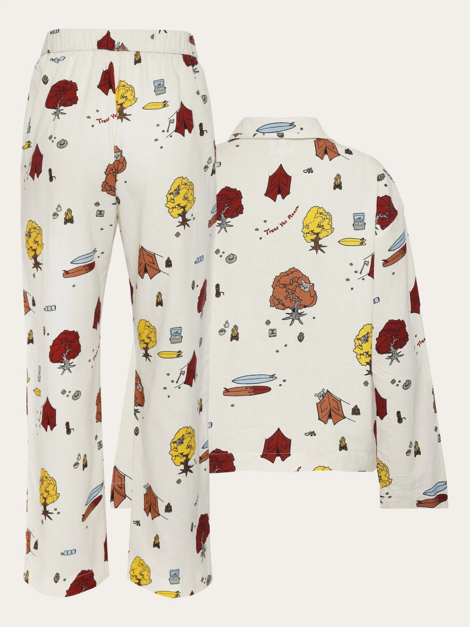 Pyjama Set - GOTS/Vegan - White 7 Pyjama Set - GOTS/Vegan - White - Image 5