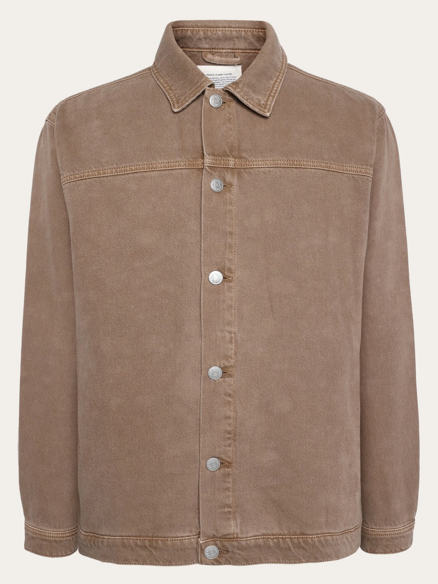 Raw Twill Workwear Jacket - GOTS/Vegan - Tiramisu 3 Raw Twill Workwear Jacket - GOTS/Vegan - Tiramisu