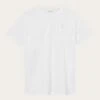 Regular Fit Badge T-shirt - Bright White 2 Regular Fit Badge T-shirt - Bright White -Knowledge Cotton Apparel Store Regular fit Badge t shirt T shirts 1010605 1010 Bright White