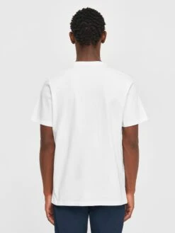 Regular Fit Badge T-shirt - Bright White 13 Regular Fit Badge T-shirt - Bright White -Knowledge Cotton Apparel Store Regular fit Badge t shirt T shirts 1010605 1010 Bright White 2