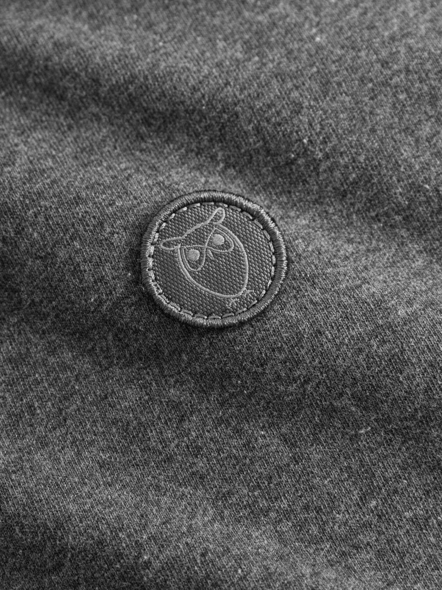 Regular Fit Badge T-shirt - Dark Grey Melange 10 Regular Fit Badge T-shirt - Dark Grey Melange - Image 8