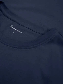 Regular Fit Badge T-shirt - Insigna Blue Melange 11 Regular Fit Badge T-shirt - Insigna Blue Melange -Knowledge Cotton Apparel Store Regular fit Badge t shirt T shirts 1010605 1257 Insigna Blue melange 4