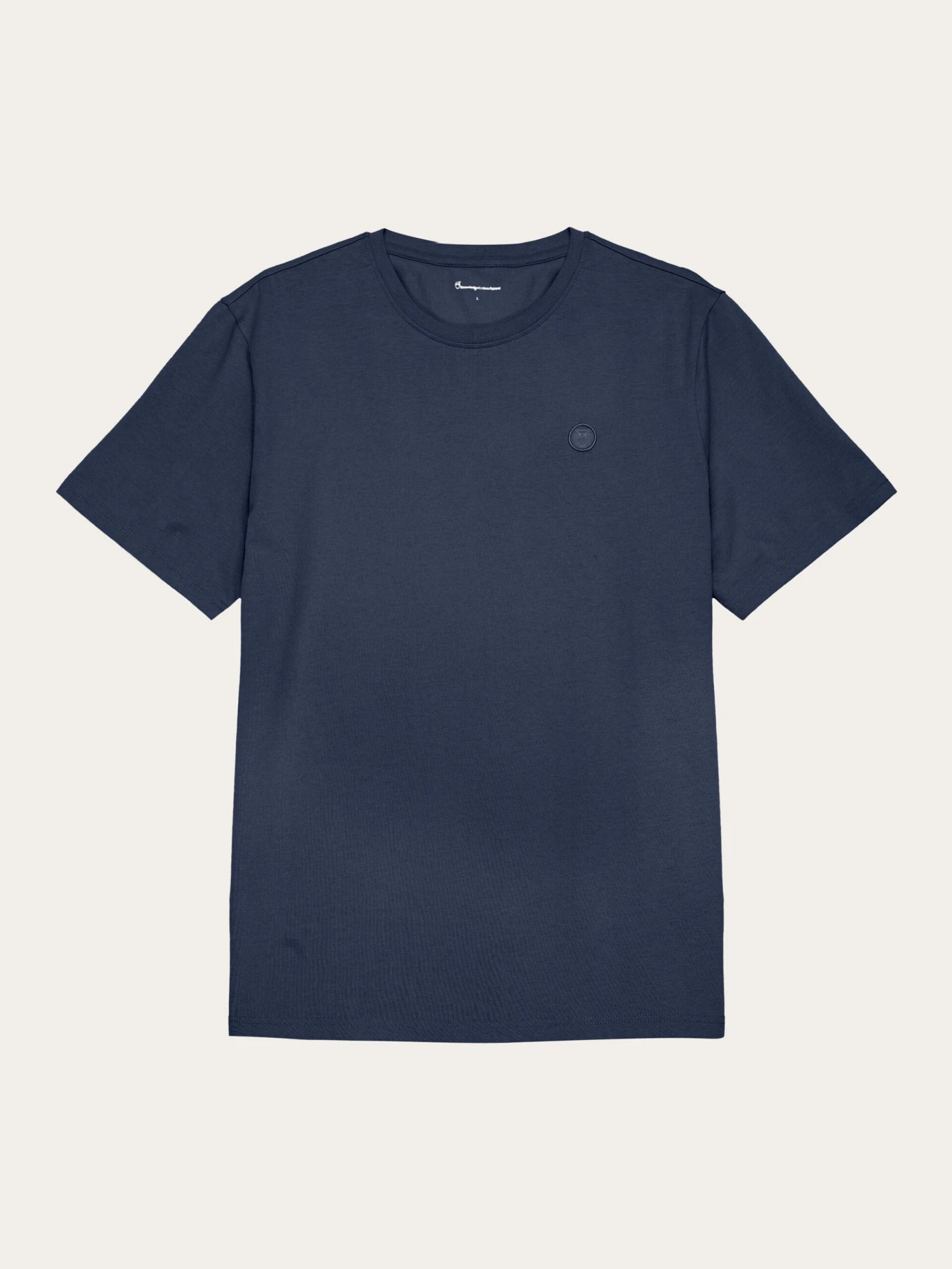 Regular Fit Badge T-shirt - Insigna Blue Melange 3 Regular Fit Badge T-shirt - Insigna Blue Melange