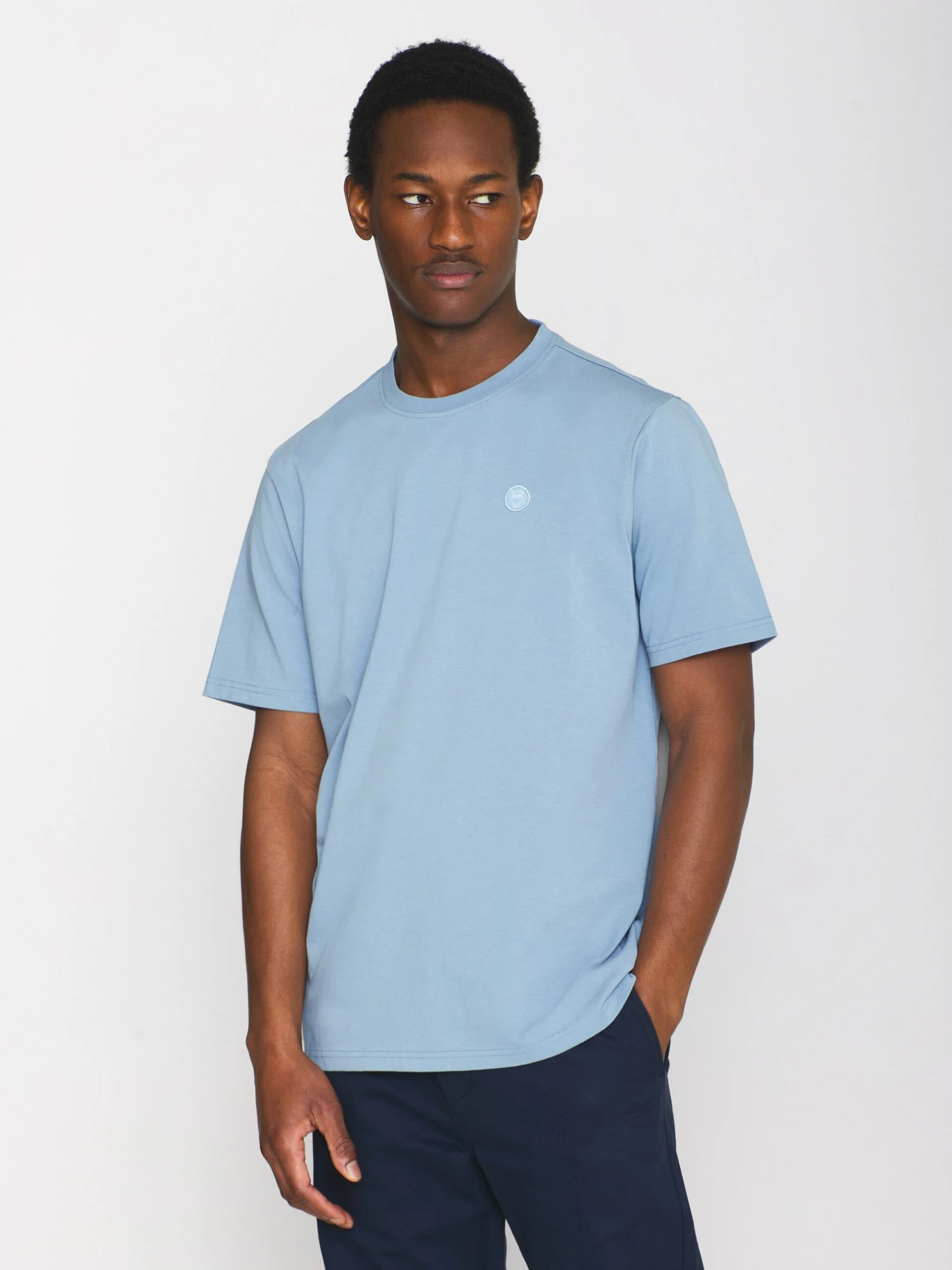 Regular Fit Badge T-shirt - Asley Blue 4 Regular Fit Badge T-shirt - Asley Blue - Image 2