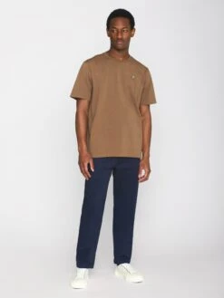 Regular Fit Badge T-shirt - Cub -Knowledge Cotton Apparel Store Regular fit Badge t shirt T shirts 1010605 1388 Cub 3