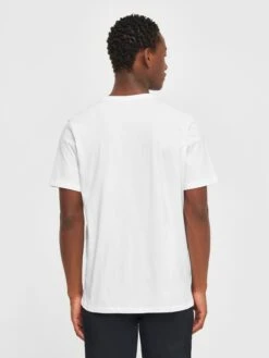 Regular Fit Basic Tee - Bright White -Knowledge Cotton Apparel Store Regular fit Basic tee T shirts 1010113 1010 Bright White 2