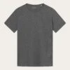 Regular Fit Basic Tee - Dark Grey Melange 2 Regular Fit Basic Tee - Dark Grey Melange -Knowledge Cotton Apparel Store Regular fit Basic tee T shirts 1010113 1073 Dark Grey Melange