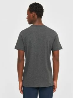 Regular Fit Basic Tee - Dark Grey Melange 13 Regular Fit Basic Tee - Dark Grey Melange -Knowledge Cotton Apparel Store Regular fit Basic tee T shirts 1010113 1073 Dark Grey Melange 2