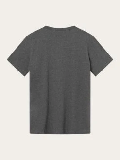 Regular Fit Basic Tee - Dark Grey Melange 16 Regular Fit Basic Tee - Dark Grey Melange -Knowledge Cotton Apparel Store Regular fit Basic tee T shirts 1010113 1073 Dark Grey Melange 5