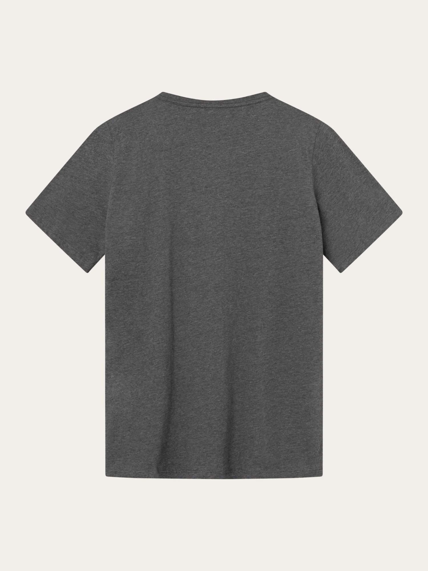 Regular Fit Basic Tee - Dark Grey Melange 8 Regular Fit Basic Tee - Dark Grey Melange - Image 6