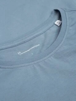 Regular Fit Basic Tee - Asley Blue -Knowledge Cotton Apparel Store Regular fit Basic tee T shirts 1010113 1322 Asley Blue 4