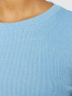 Rib Scoop Neck Long Sleeved - Glacier Lake -Knowledge Cotton Apparel Store Rib Scoop neck long sleeved T shirts 2010016 1463 Glacier Lake 4