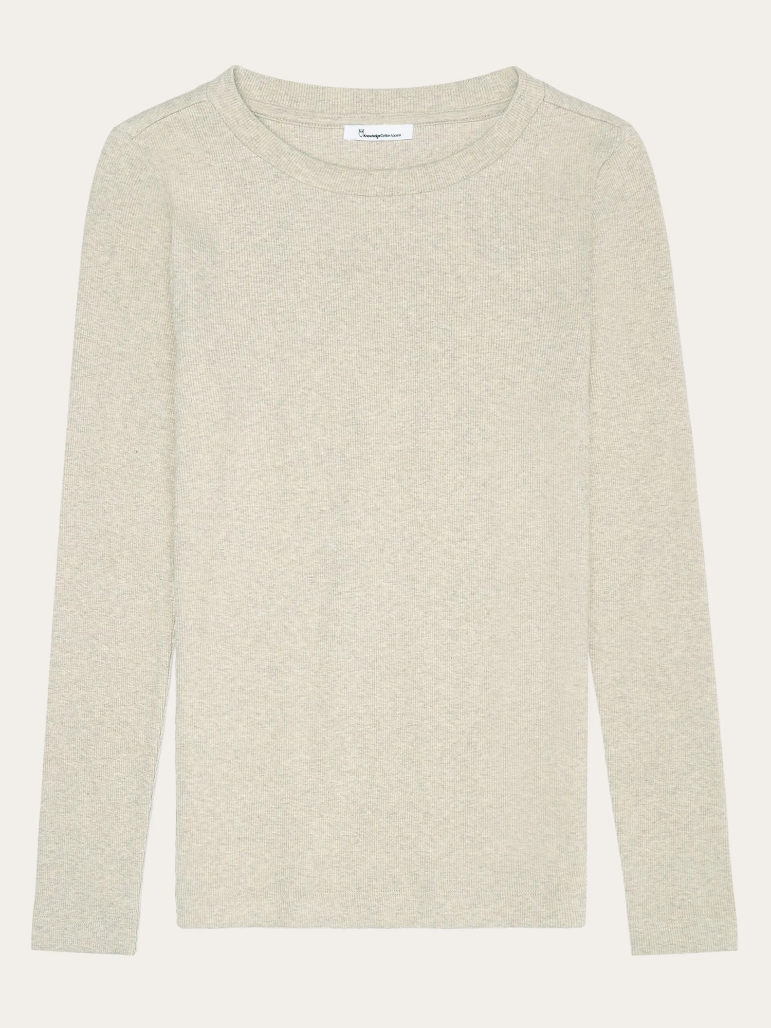 Rib Scoop Neck Long Sleeved - Gray Chateau Melange 3 Rib Scoop Neck Long Sleeved - Gray Chateau Melange