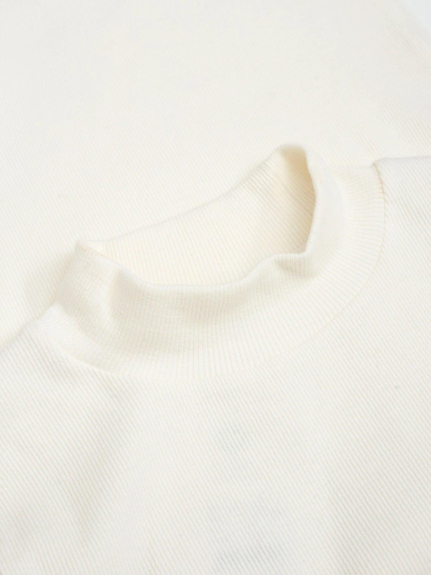 Rib High Neck LS - Star White 8 Rib High Neck LS - Star White - Image 6