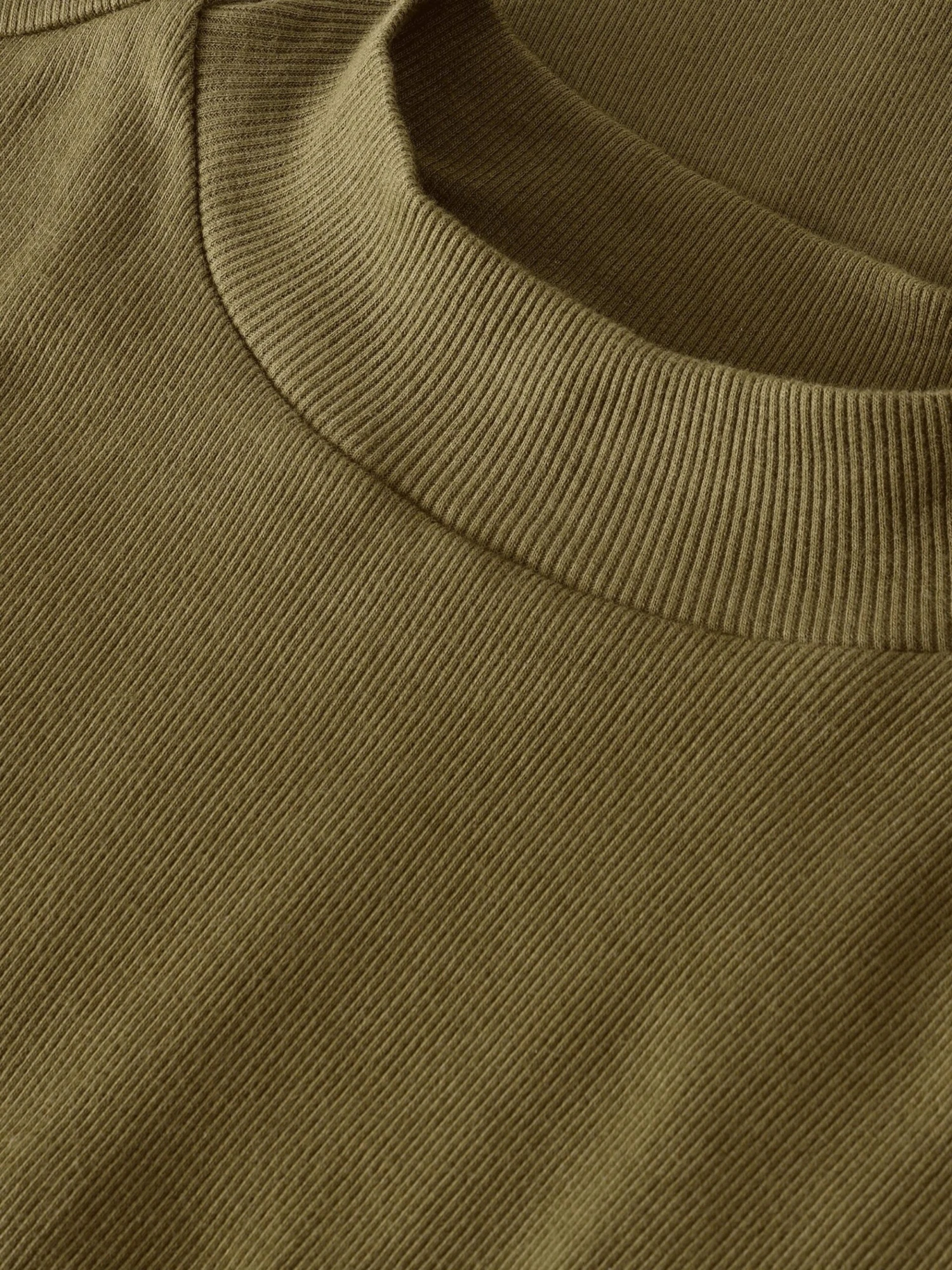 Rib High Neck LS - Dark Olive 7 Rib High Neck LS - Dark Olive - Image 5