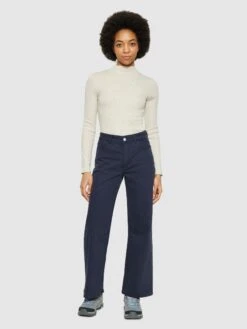 Rib High Neck LS - Gray Chateau Melange 10 Rib High Neck LS - Gray Chateau Melange -Knowledge Cotton Apparel Store Rib high neck LS T shirts 100076 1479 Gray Chateau Melange 3