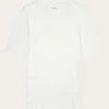 Rib T-shirt - Star White 1 Rib T-shirt - Star White -Knowledge Cotton Apparel Store Rib t shirt T shirts 2010014 1007 Star White