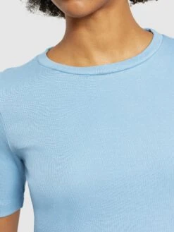 Rib T-shirt - Glacier Lake -Knowledge Cotton Apparel Store Rib t shirt T shirts 2010014 1463 Glacier Lake 4