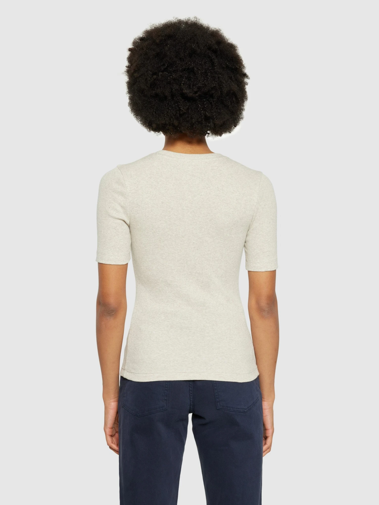 Rib T-shirt - Gray Chateau Melange 5 Rib T-shirt - Gray Chateau Melange - Image 3