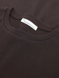 Rib T-shirt - Chocolate Torte -Knowledge Cotton Apparel Store Rib t shirt T shirts 2010014 1487 Chocolate Torte 2