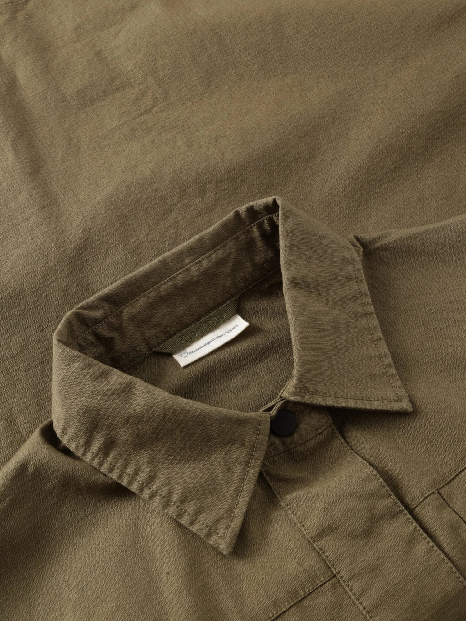Ripstop Overshirt - Burned Olive 4 Ripstop Overshirt - Burned Olive - Image 2