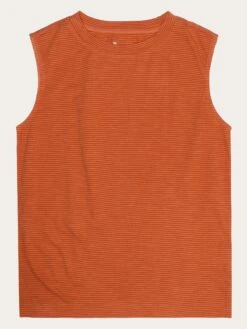 Slub Tanktop - GOTS/Vegan - Red Stripe