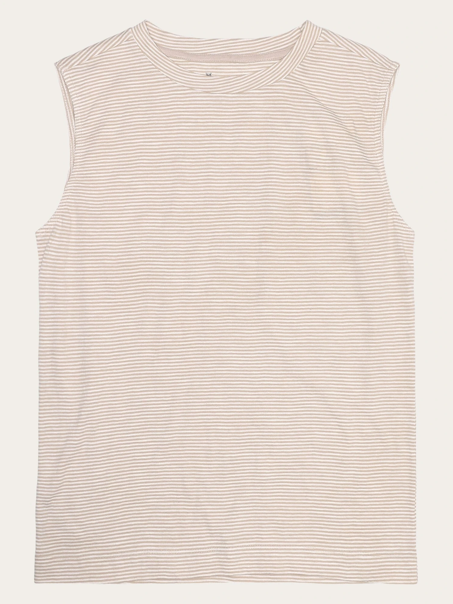 Slub Tanktop - GOTS/Vegan - Creme Stripe 3 Slub Tanktop - GOTS/Vegan - Creme Stripe