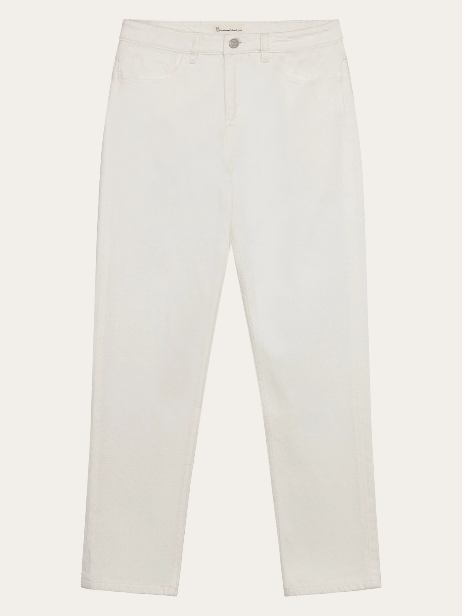Stella Slim Twill Pants - Egret 3 Stella Slim Twill Pants - Egret