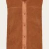 Teddy Crew Neck Vest - GRS/Vegan - Mocha Bisque -Knowledge Cotton Apparel Store Teddy crew neck vest GRS Vegan Fleeces 2280013 1426 Mocha Bisque
