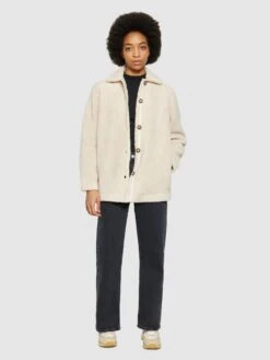 Teddy Overshirt Jacket - GRS/Vegan - Item Colour -Knowledge Cotton Apparel Store Teddy overshirt jacket GRS Vegan Fleeces 2280012 9999 Item Colour 3