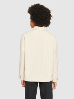 Twill Workwear Jacket - GOTS/Vegan - Egret 9 Twill Workwear Jacket - GOTS/Vegan - Egret -Knowledge Cotton Apparel Store Twill workwear jacket GOTS Vegan Overshirts 2190022 1387 Egret 2