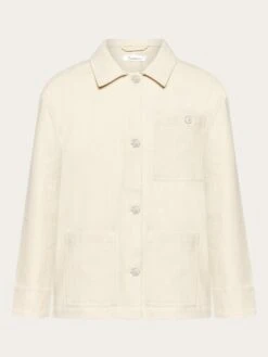 Twill Workwear Jacket - GOTS/Vegan - Egret