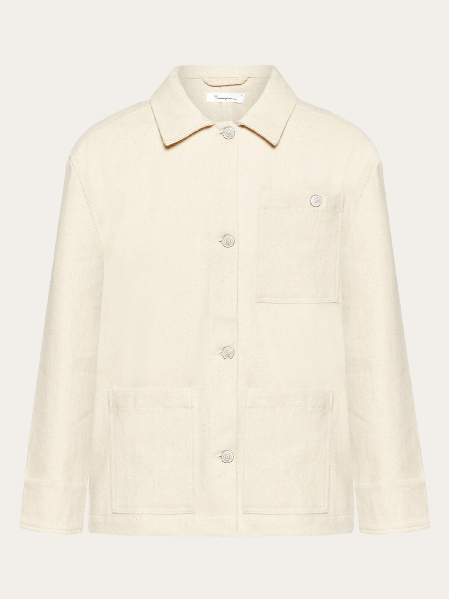 Twill Workwear Jacket - GOTS/Vegan - Egret 3 Twill Workwear Jacket - GOTS/Vegan - Egret