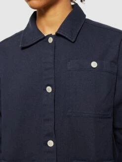Twill Workwear Jacket - GOTS/Vegan - Night Sky 11 Twill Workwear Jacket - GOTS/Vegan - Night Sky -Knowledge Cotton Apparel Store Twill workwear jacket GOTS Vegan Overshirts 2190022 1412 Night Sky 4