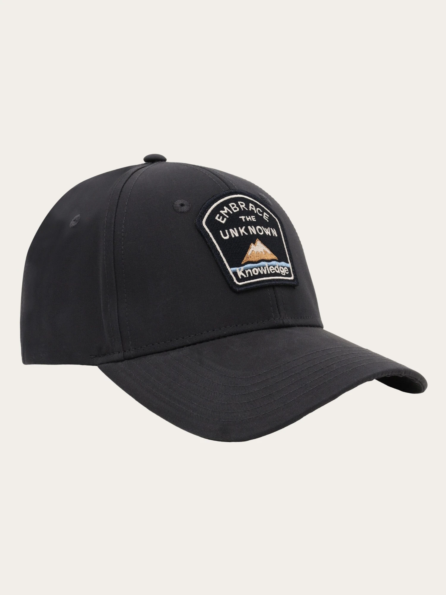 Vent 200 Canvas Badge Cap GOTS - Black Jet 3 Vent 200 Canvas Badge Cap GOTS - Black Jet